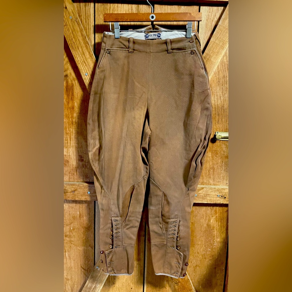 Antique 1920s Real Sport riding pants/ “Breeches with the master seam” 24” waist